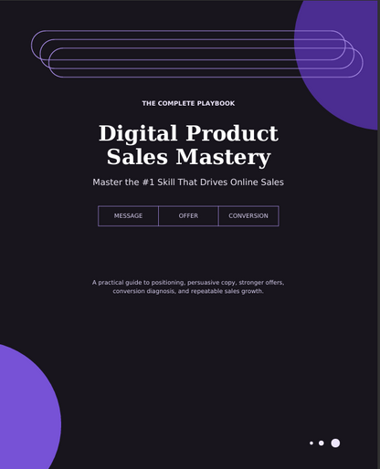 Digital Product Sales Mastery