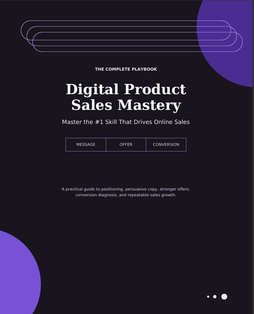 Digital Product Sales Mastery