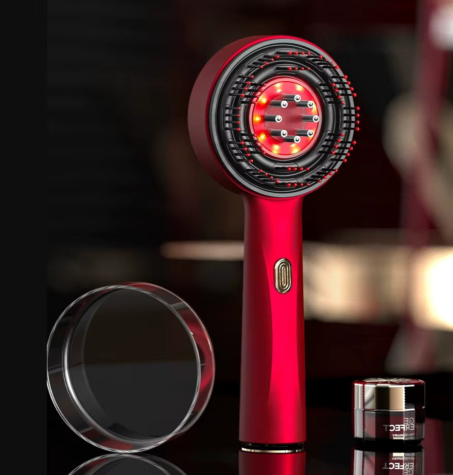 LUNOVA-XO red light scalp massage brush